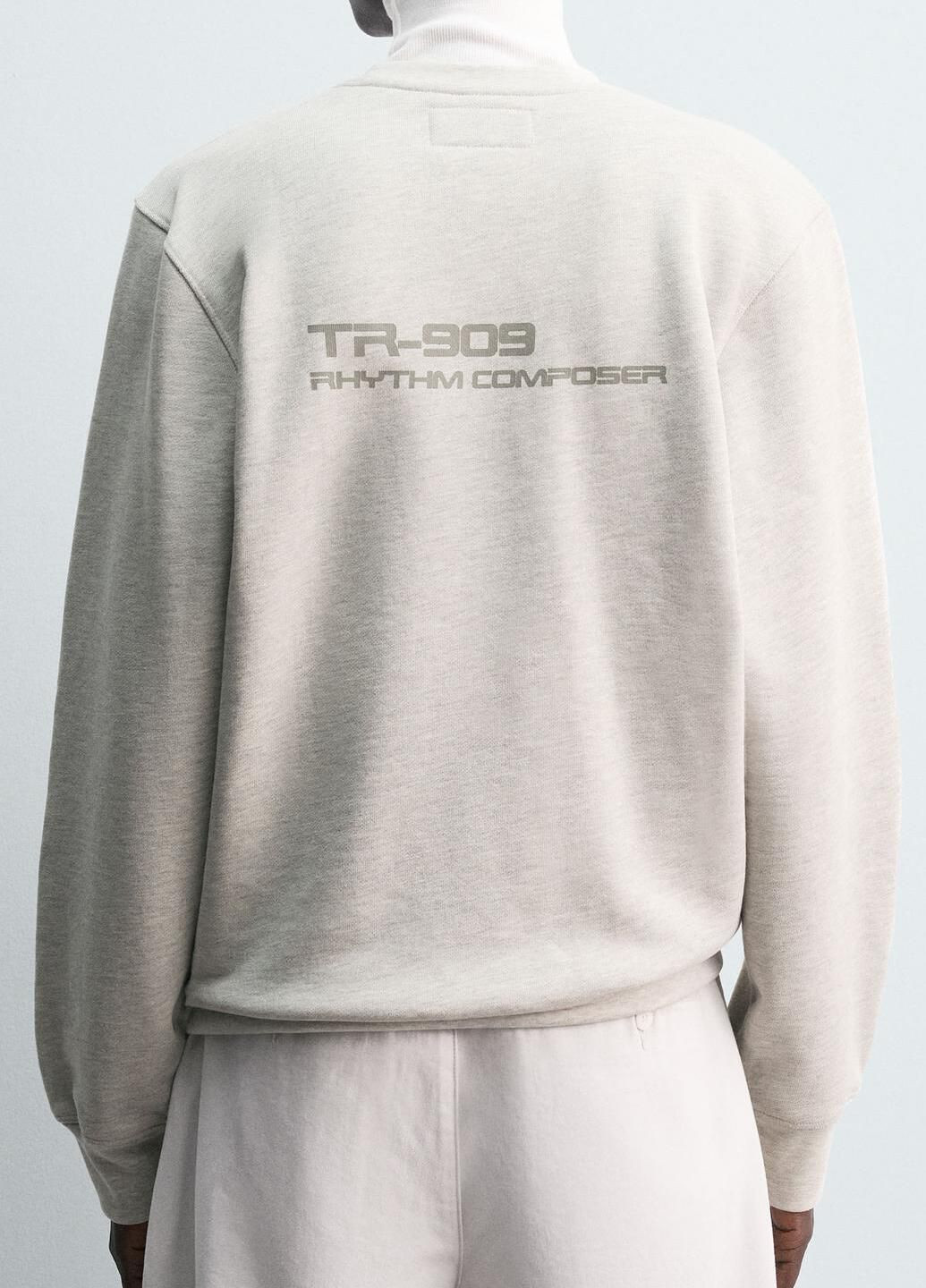 Світло-сірий світшот Zara напис (362699111)