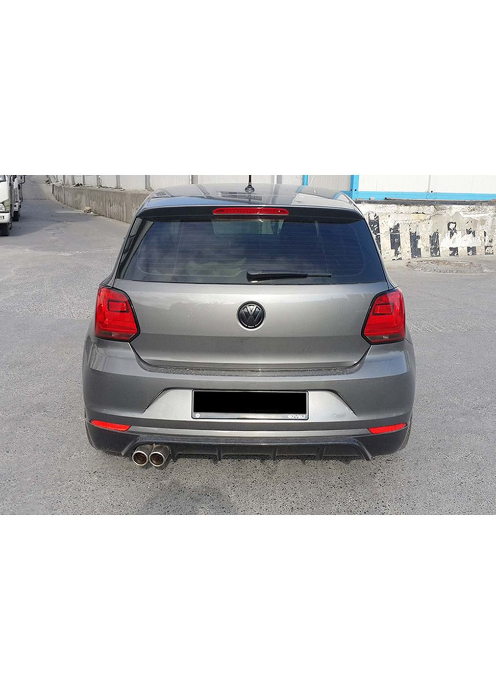 Задний диффузор DPT (2014-2017, Глянец) для Volkswagen Polo (392165344)