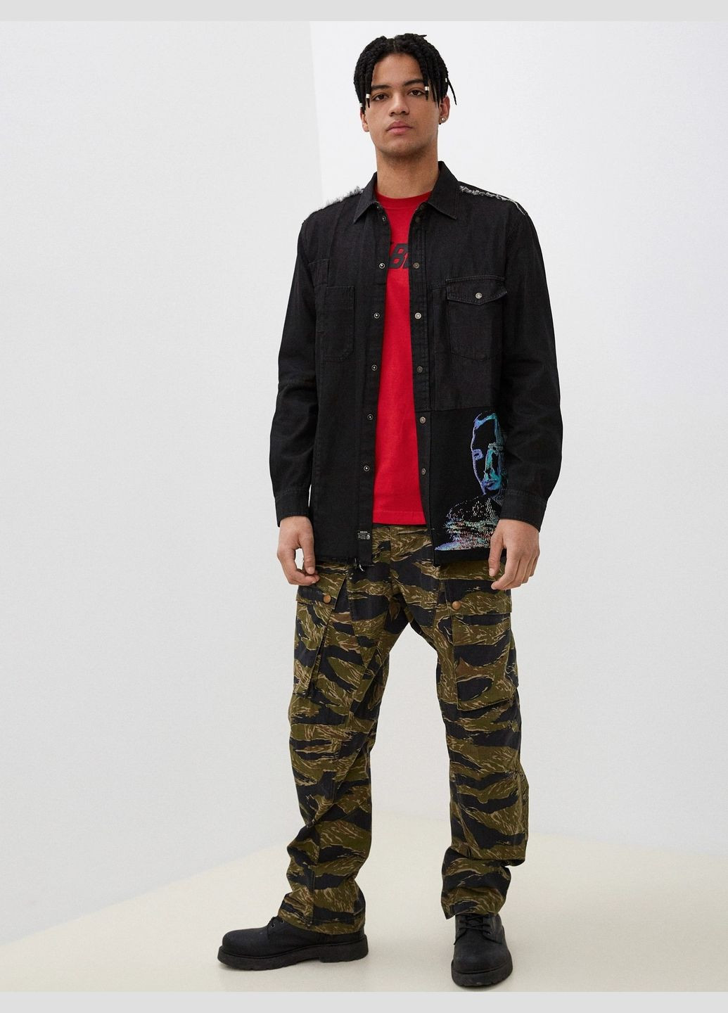 Черная рубашка Diesel