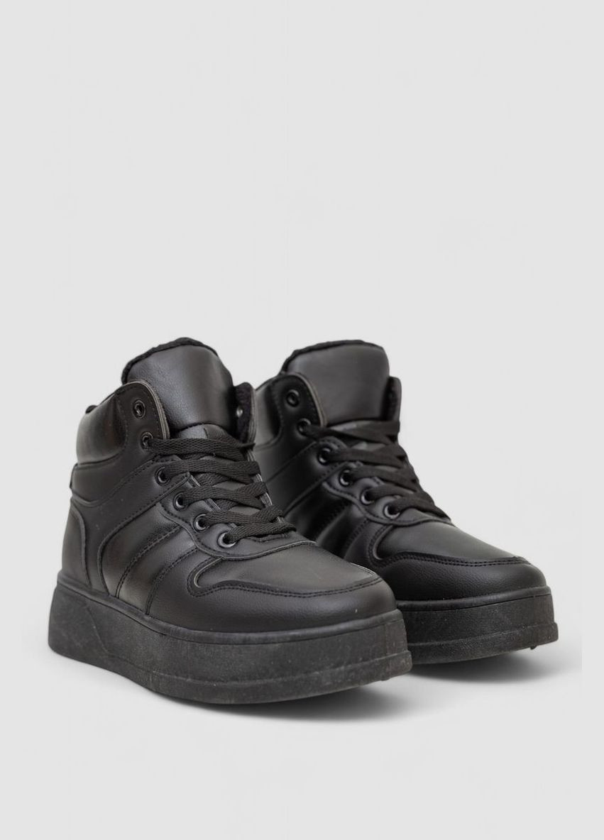 Кросівки жіночі зимові на хутрі, колір чорний, 248RQT12 Stilli чорні всесезони (313292776)