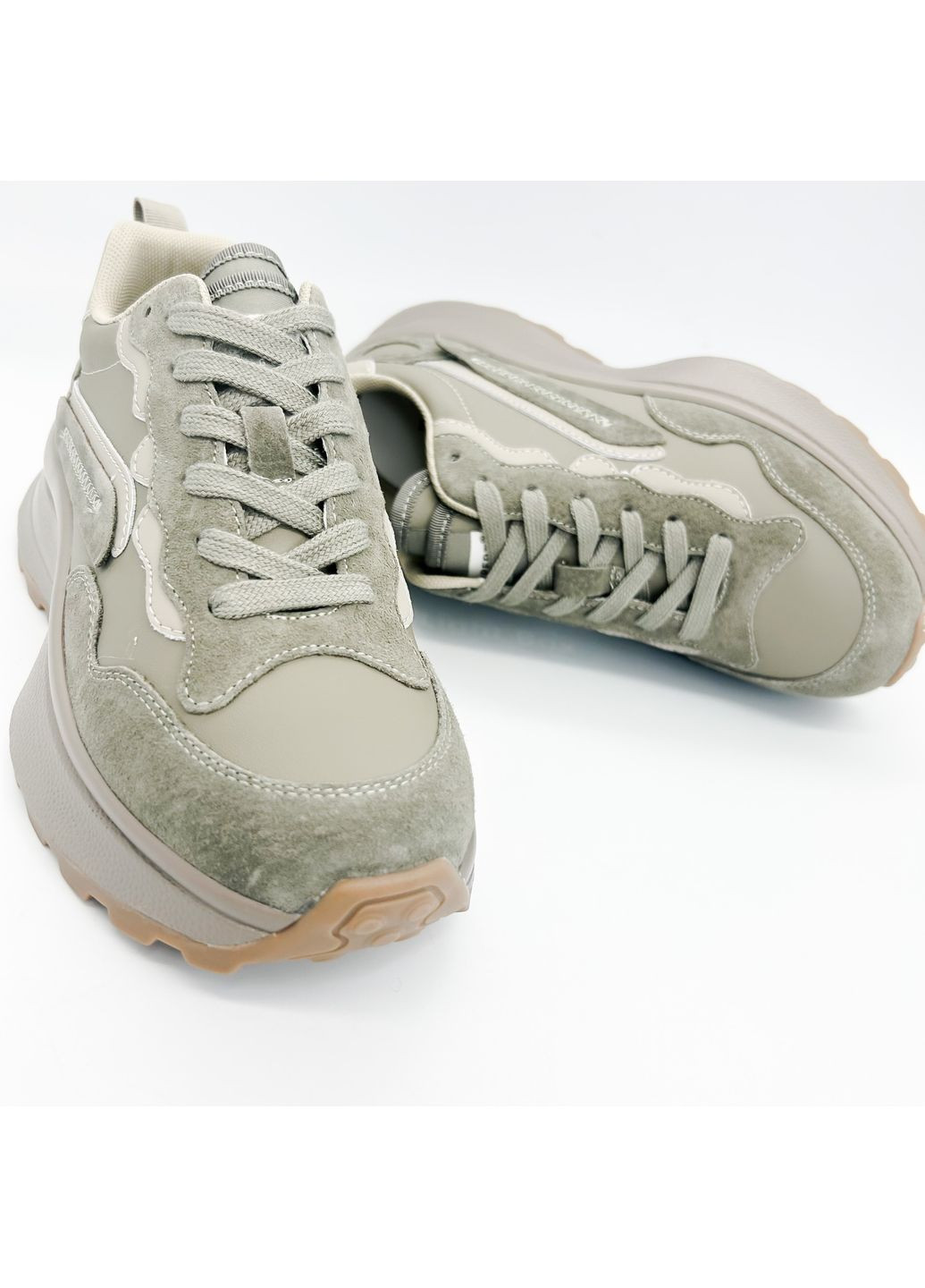 Кроссовки (р) Кожа/Замша 0-1-1-OBJ-A-1-602 Lifexpert хаки (364657076)