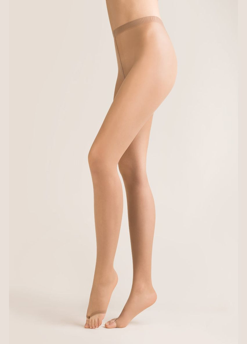 Тонкие классические колготки с открытым носком Velia 10d Gabriella velia 10d beige (280898980)