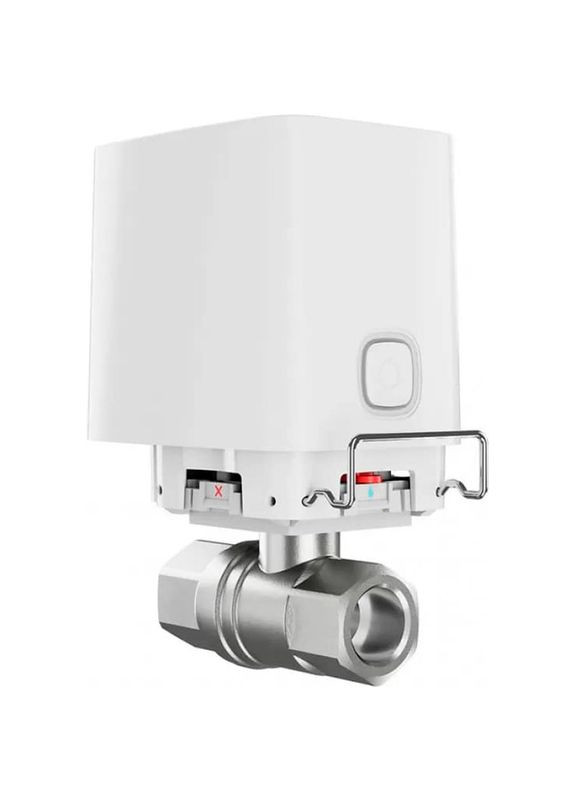 Розумний кульовий кран WaterStop 3/4" Jeweler бездротовий White (000029712) Ajax (324558091)