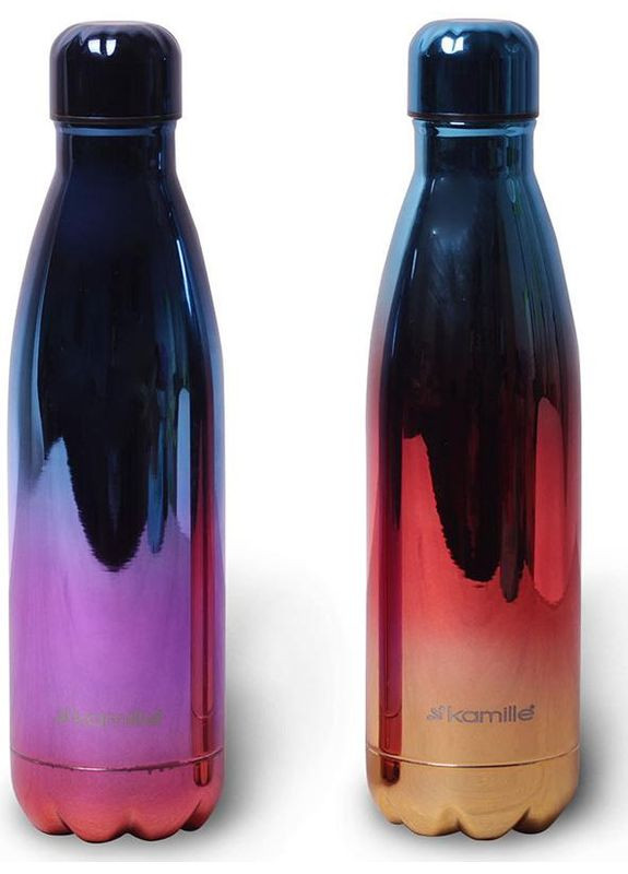 Термос-пляшка 500мл із нержавіючої сталі для гарячих та холодних напоїв термос з вакуумною ізоляцією Kamille (368991165)