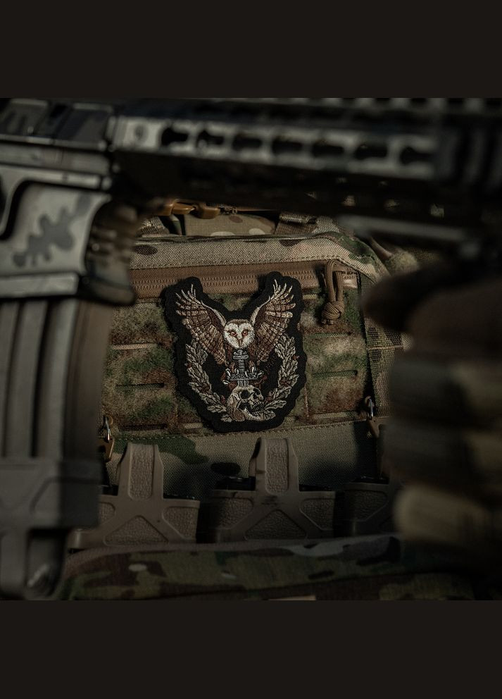 Нашивка Сова (вишивка) Black M-TAC (315047522)