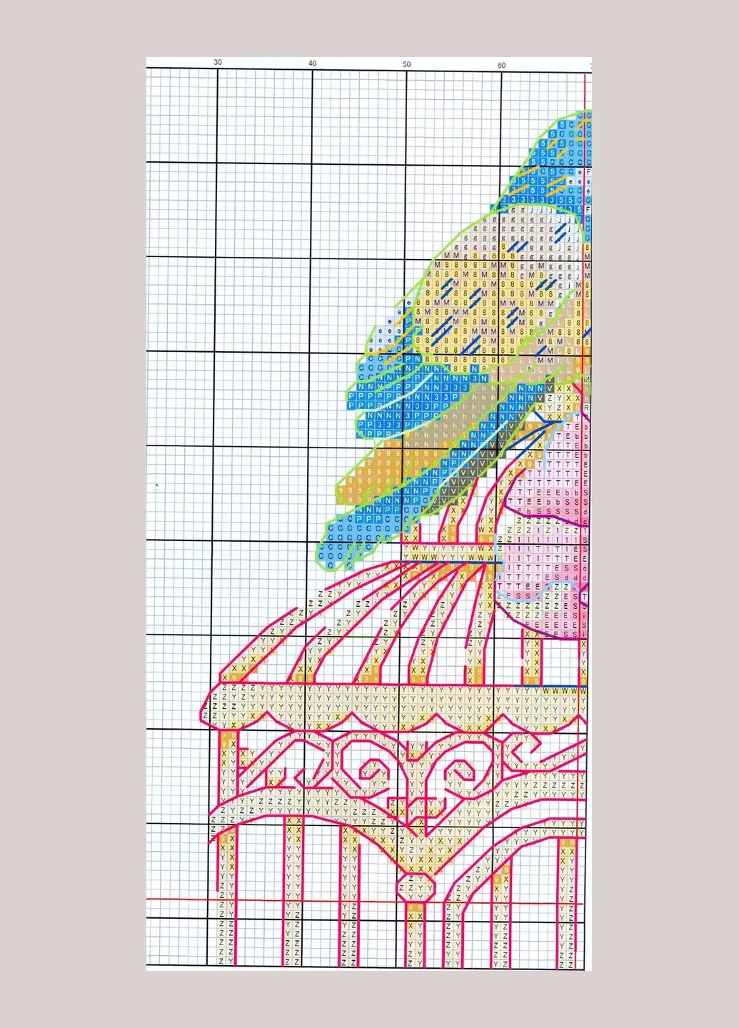 Набір для вишивання за нанесеною на канву схемою "Birdcage and Flowers".AIDA 14CT printed, 32*40 см Joy Sunday (313613252)