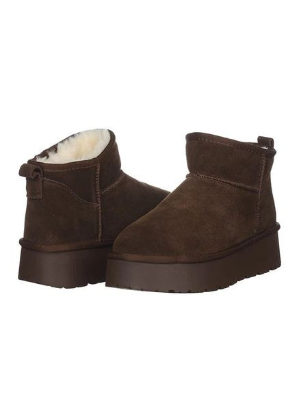 Угги женские зимние замшевые коричневые (A3301) 38 PL PS (369682017)
