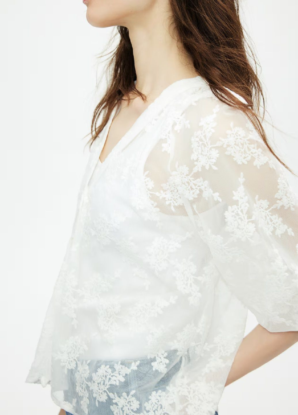 Белая блузка H&M