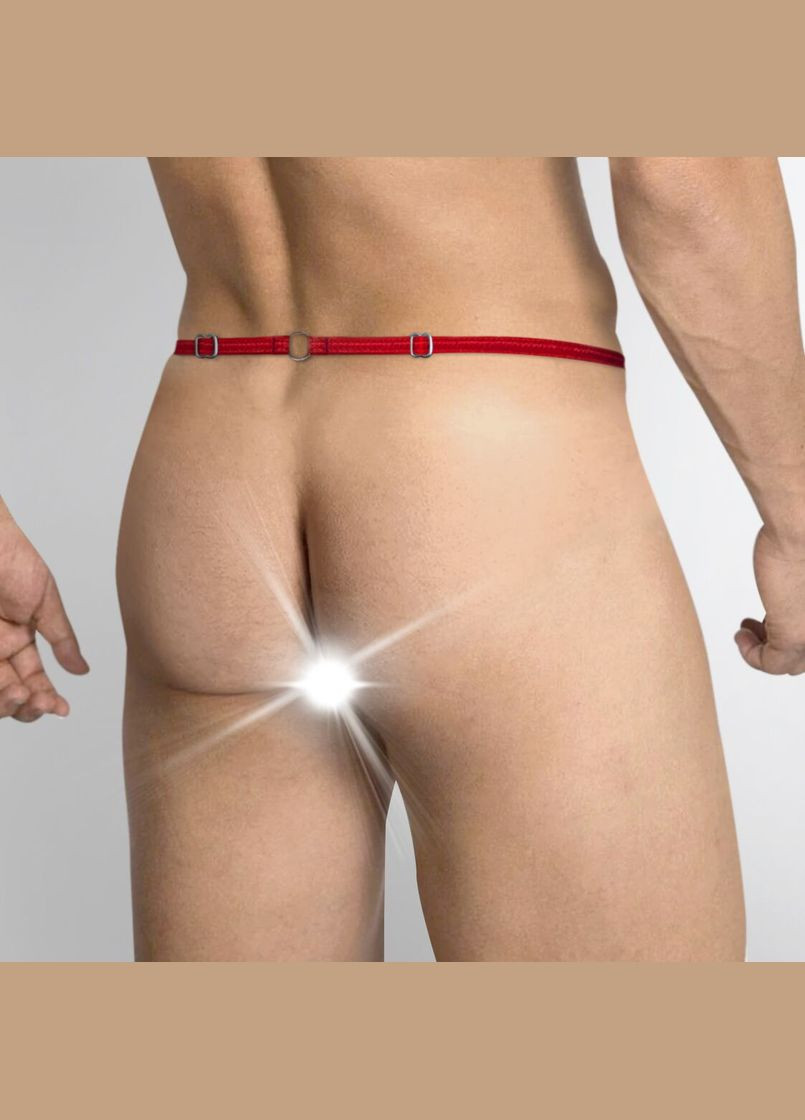 Чоловічі труси XS-2XL із силіконовою анальною пробкою Joni plug panties size Red - CherryLove Art of Sex (340274736)