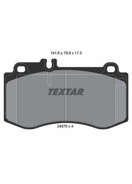 Колодки тормозные (передние) MB E-class (W212) 09-16 (Brembo) 2497601 RU63 Textar (360493859)