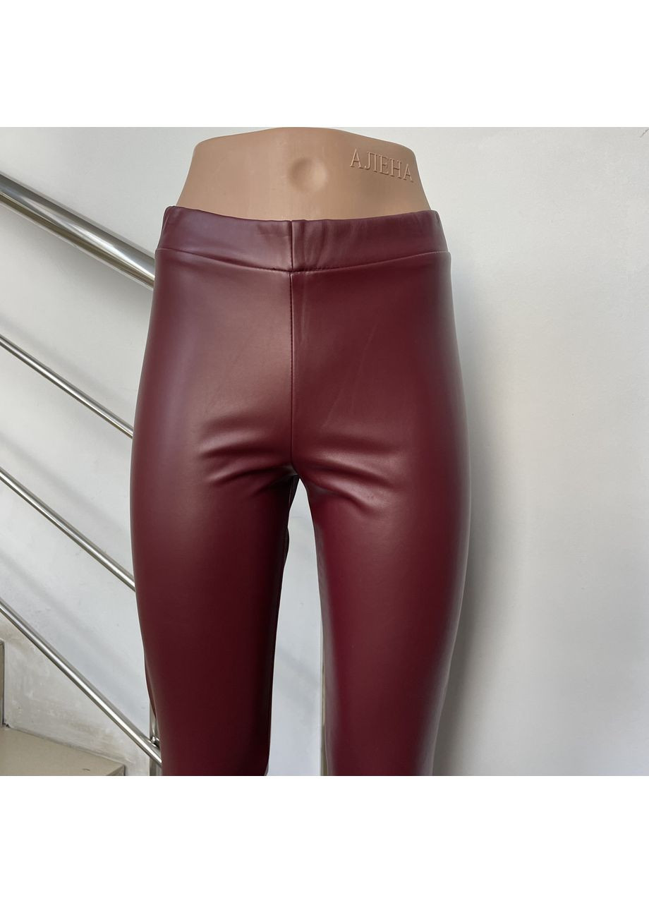 Лосины женские экокожа зимние утеплённые на резинке стрейч M No Brand (366547567)