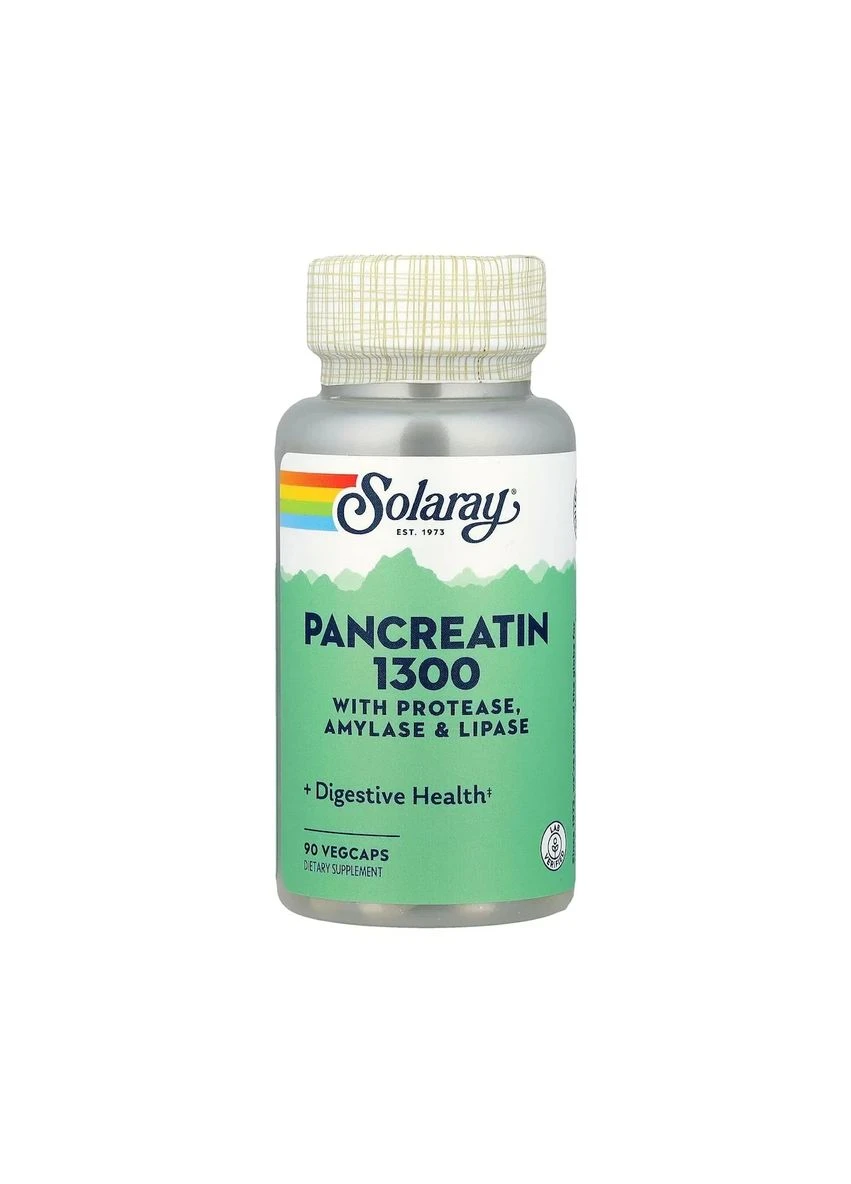 Панкреатин Pancreatin 1300 90 капсул Solaray (361114216)