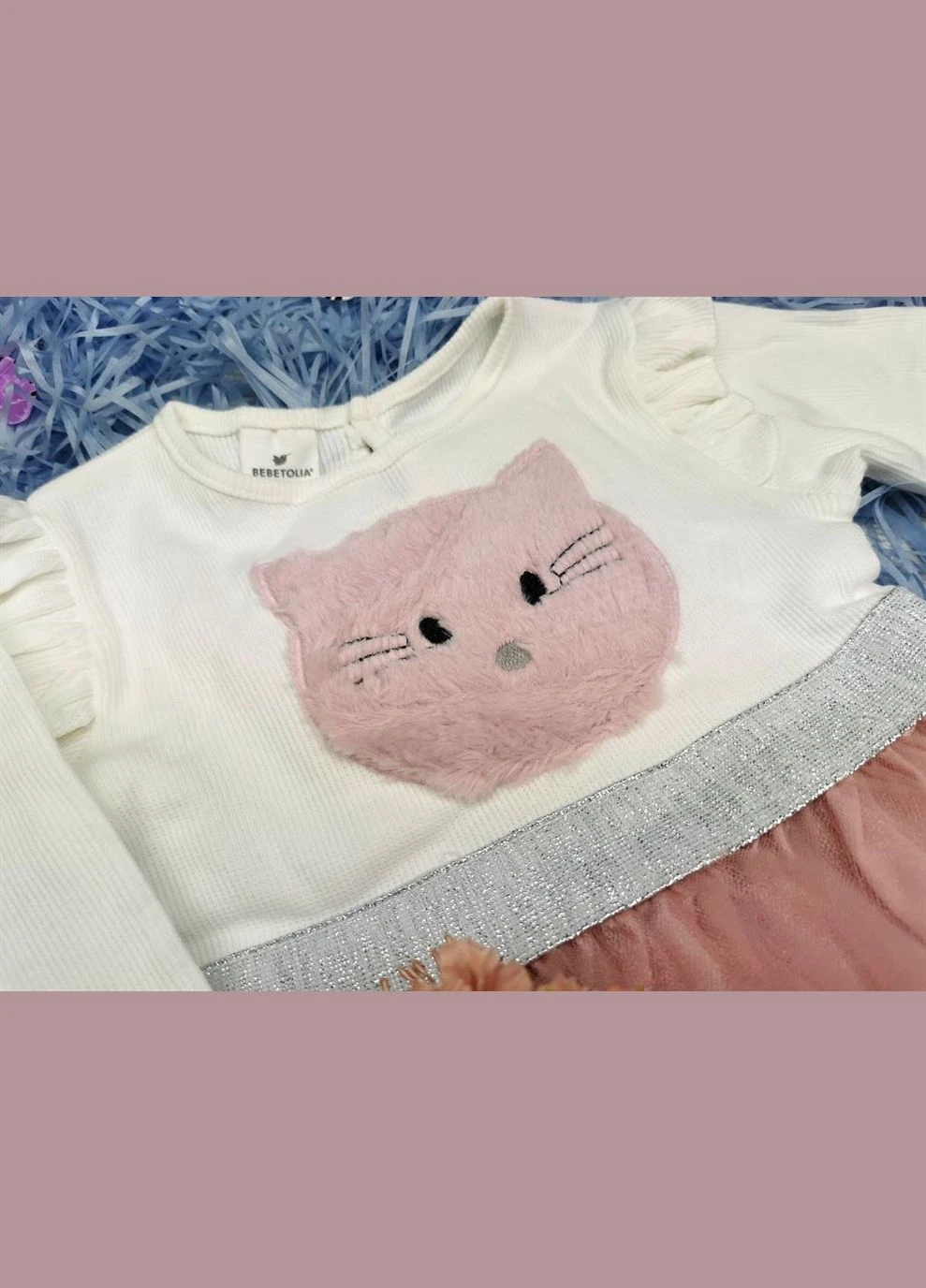 Комбінована платтячко білий верх kitten 4661 No Brand (303612535)