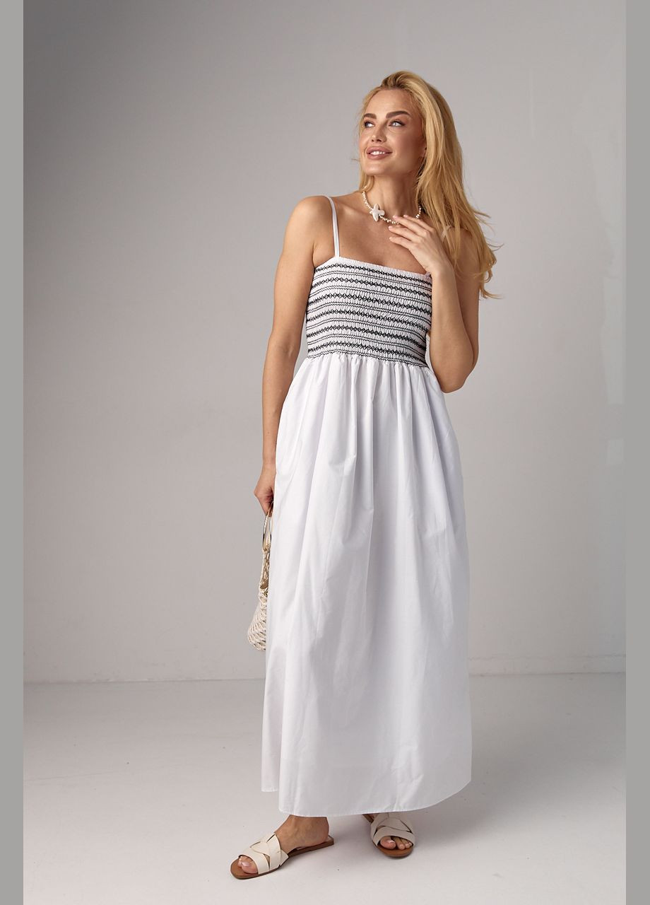 Довгий сарафан із резинками на грудях Liton (296908982)
