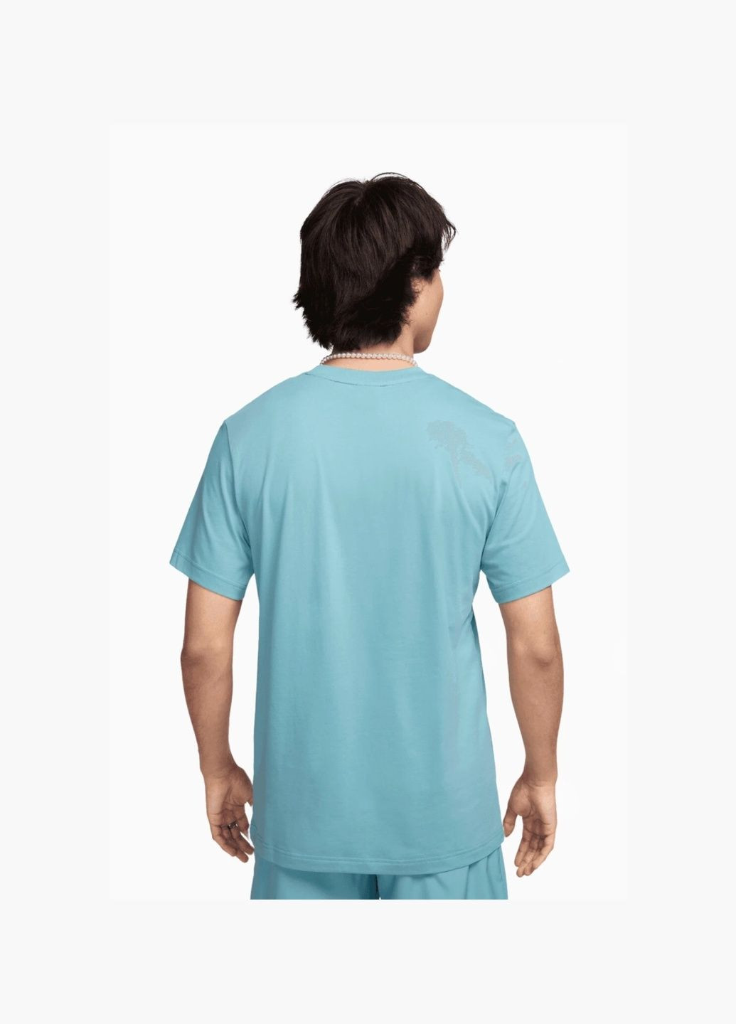 Блакитна футболка чоловіча nsw sw air graphic tee light blue hm0185-464 Nike