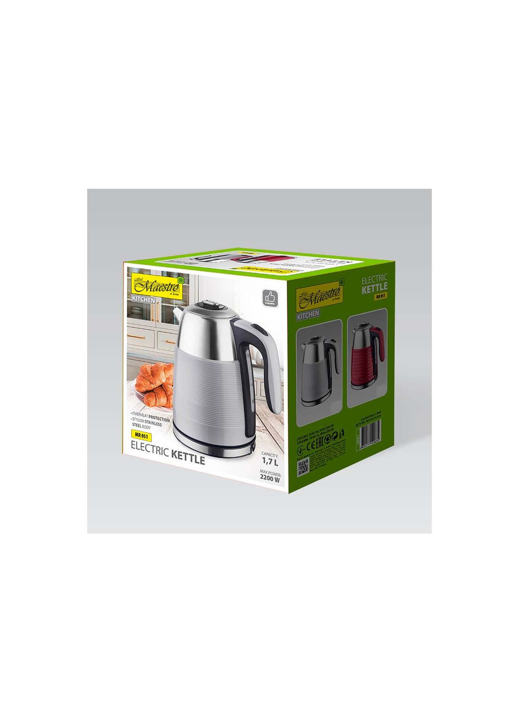 Електрочайник MR-051-Grey (MR-051-GREY) Maestro (372691871)
