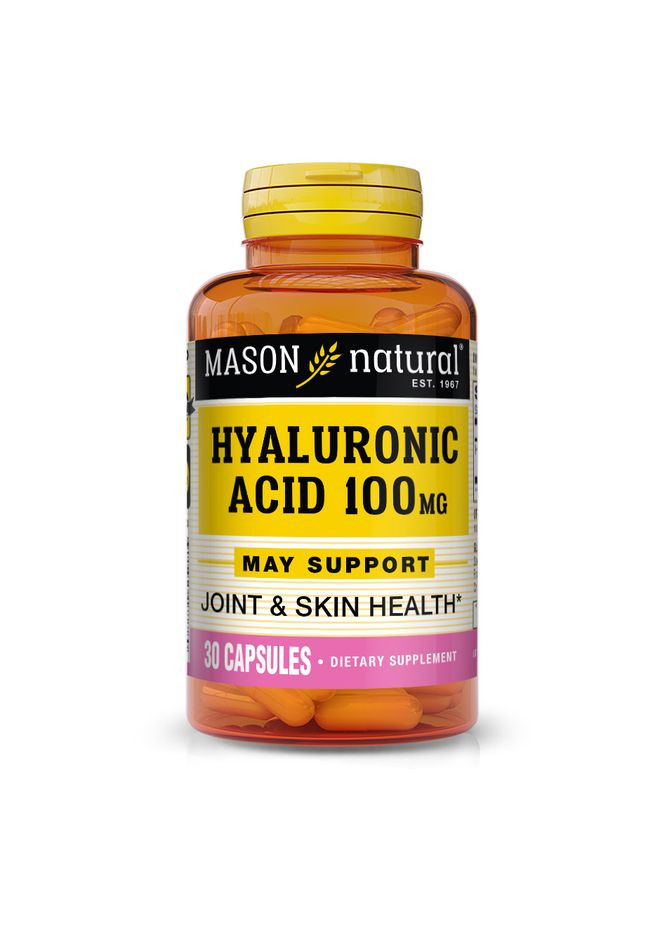 Препарат для суглобів і зв'язок Hyaluronic Acid, 30 капсул Mason Natural (334704370)