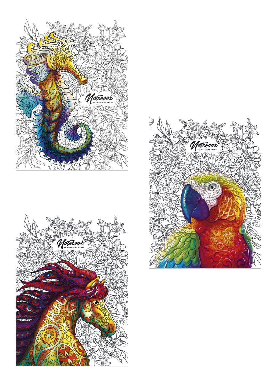 Комплект 3 шт загальних зошитів. Зошит А4 40 арк. у лінію 540 4823088210552 Школярик (349468913)