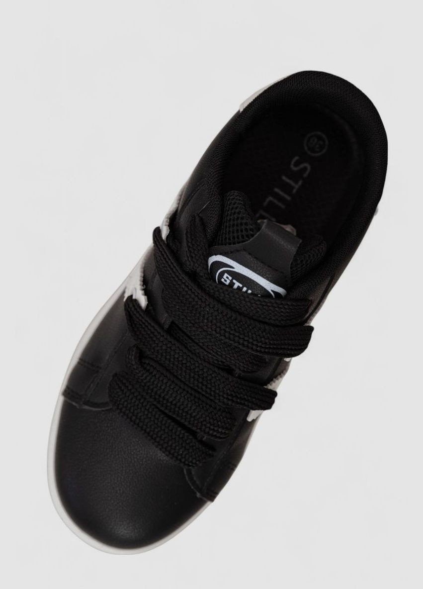 Кроссовки женские кожа Ager 248RJH900-4 чёрно-белые демисезоны (339597284)