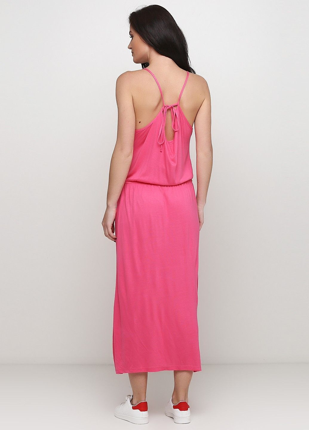 Розовое кэжуал платье C&A однотонное