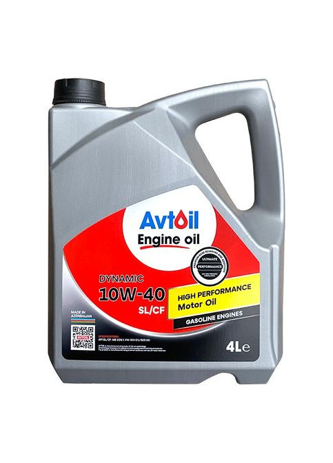 Автомобильное моторное масло Engine oil DYNAMIC 10W40 4л Avtoil (365965758)
