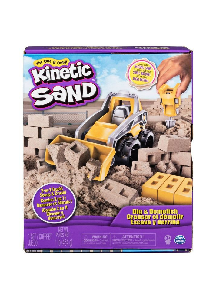 Кінетичний пісок із бульдозером Kinetic Sand Dig & Demolish Spin Master (282964552)