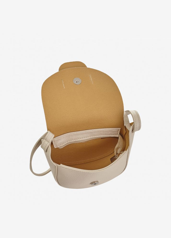 Кожаная женская сумка через плечо (кросс-боди) Вorsе in Рellе 3430 _b-e_Бежевый Borse in Pelle (307061808)