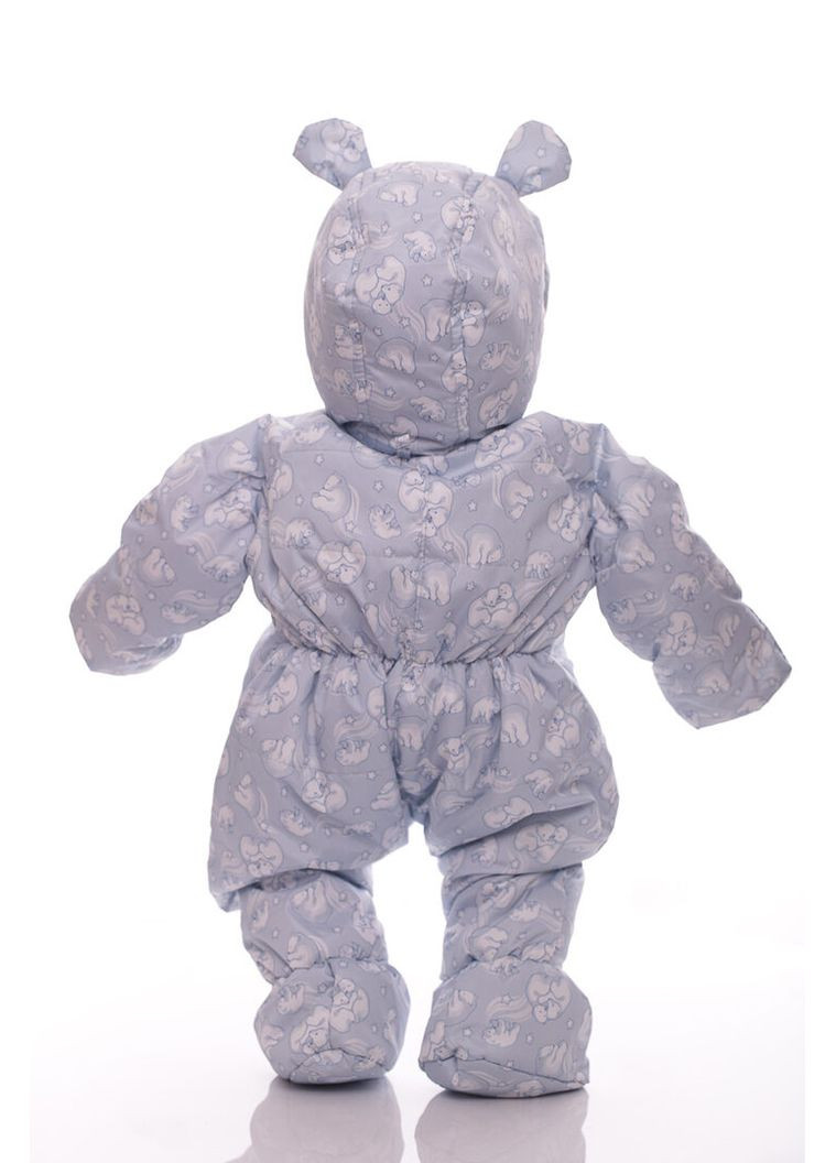 Мужчина на флисе звездочка с принтом мишек сероголубой 74 см (45018) BABYKROHA (315340819)