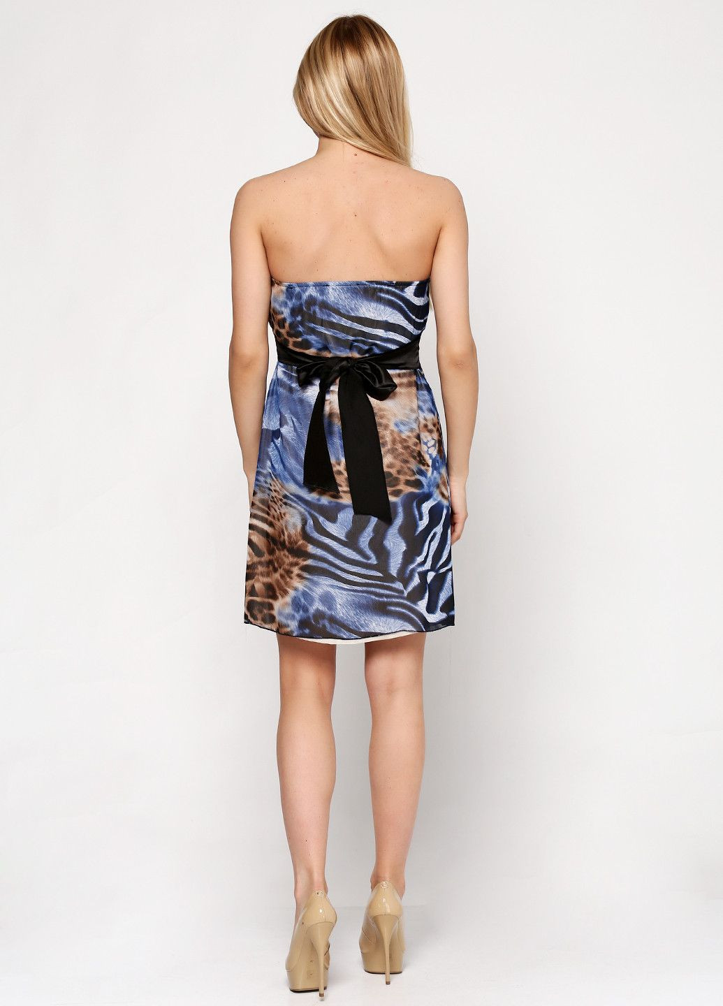 Синя повсякденний сукня синьо-коричневий Escape