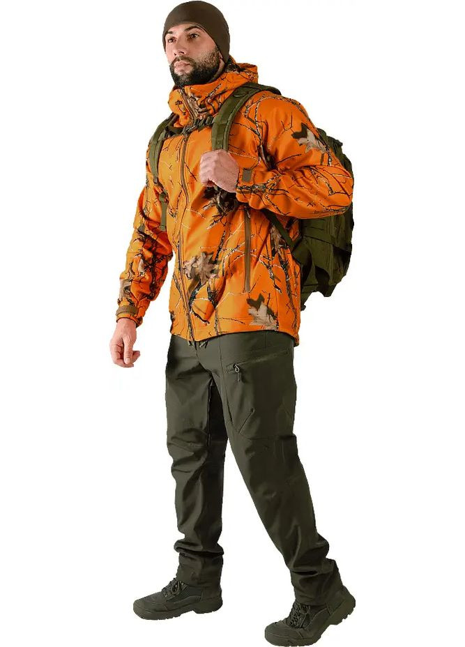 Помаранчева демісезонна куртка rubicon flamewood Camotec