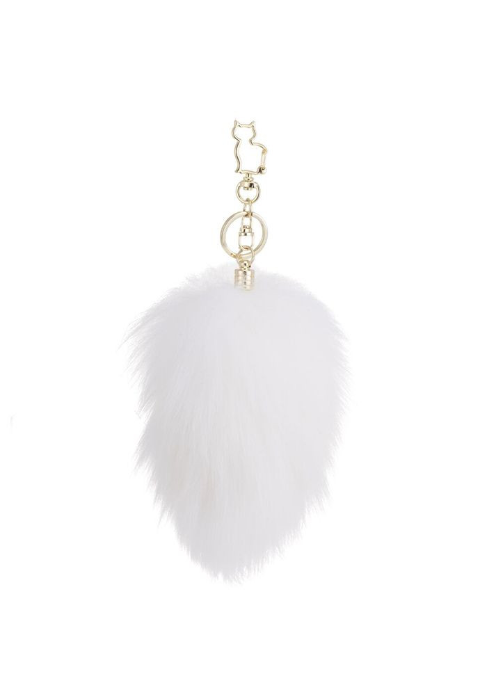 Металева анальна пробка Кролячий хвост SEVANDA White Bunny-Tail Anal Pear-shape Plug Lockink (305589984)