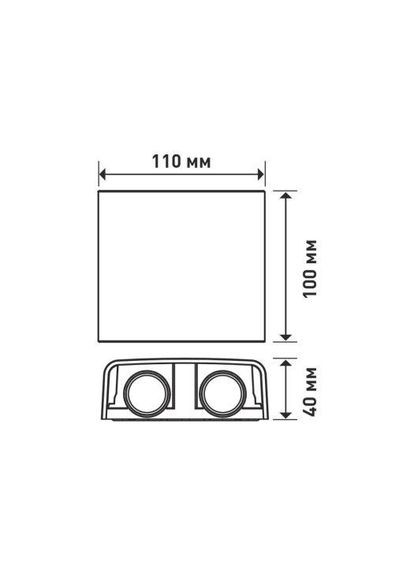 Фасадный светодиодный светильник MWL 4W 3CCT IP65 BL Square Maxus (365802020)