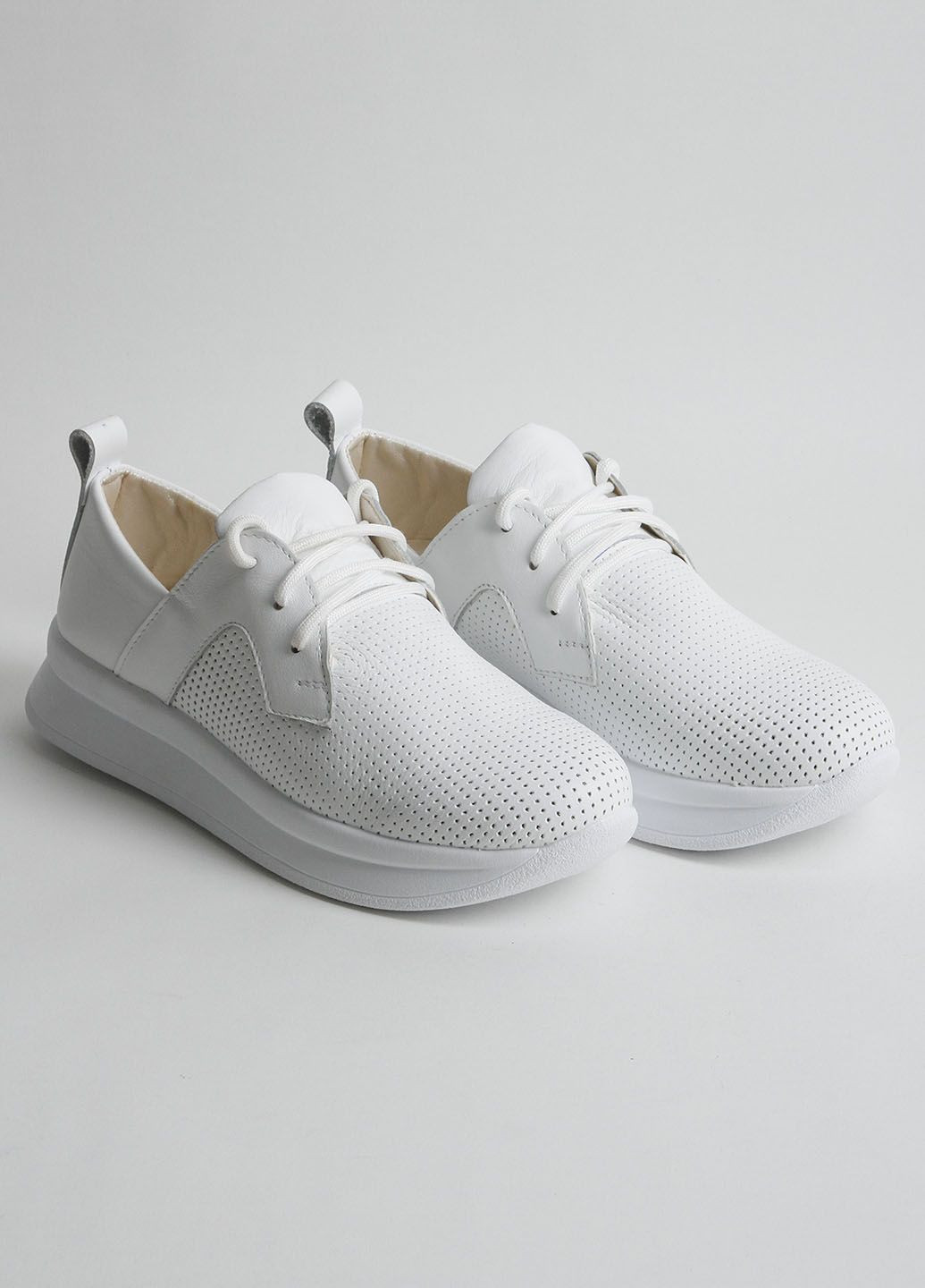 Кроссовки женские кожаные 805 белые 340423 Fashion белые демисезоны (328559818)