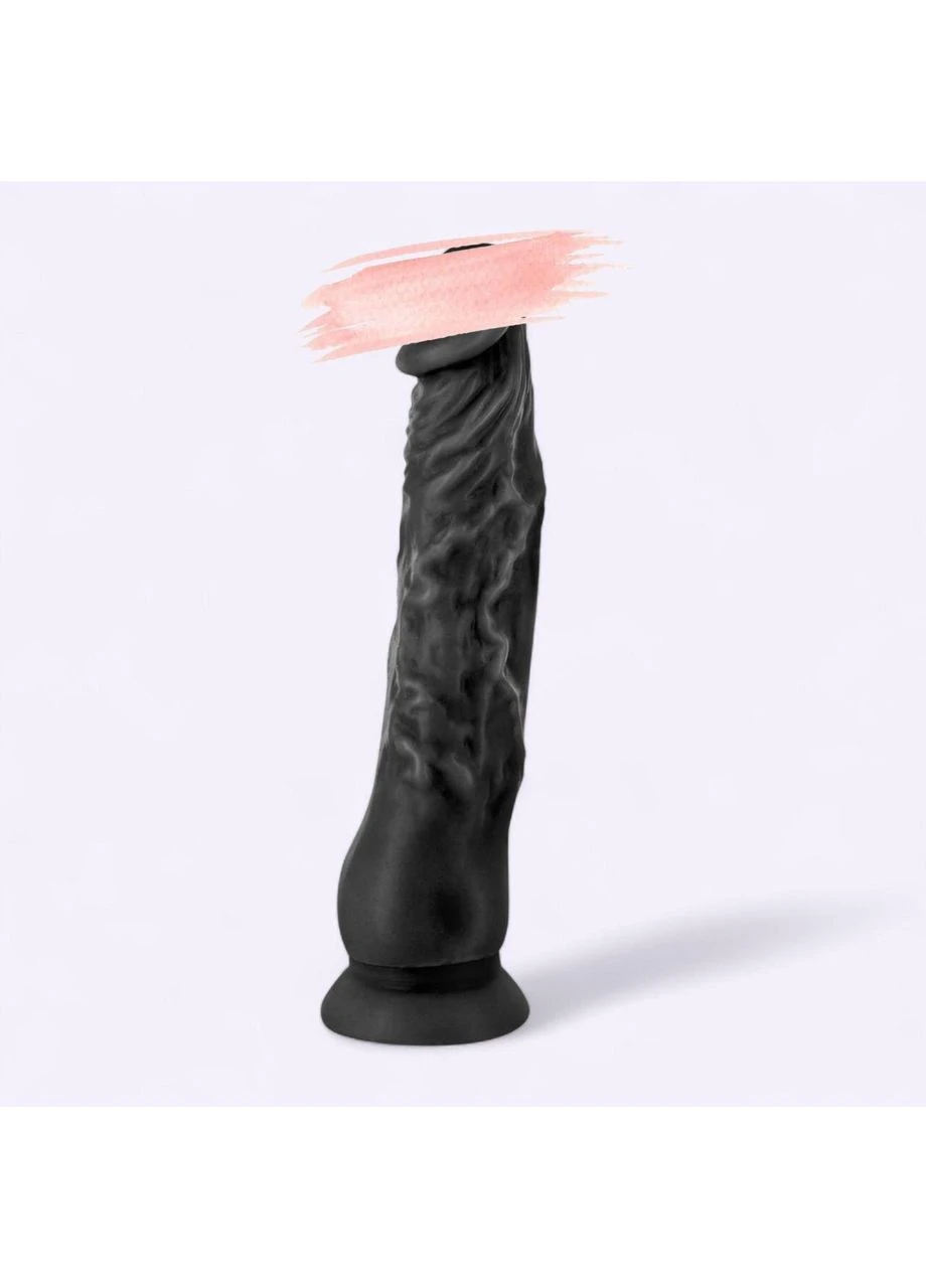 Черный фаллоимитатор с присоской - Real Justin Black (21.5*4.2см) Real Body (315012683)