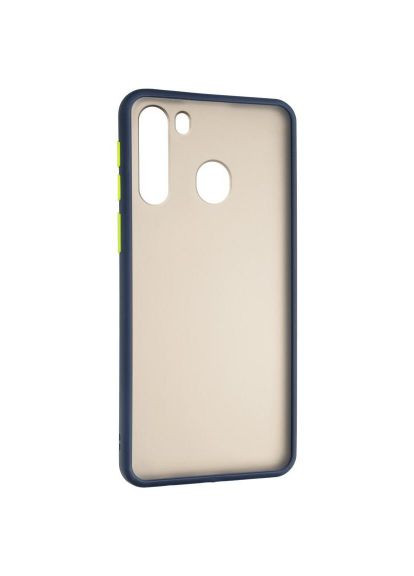 Чохол до мобільного телефона (00000079432) Gelius Bumper Mat Case for Samsung A215 (A21) Blue (366069420)