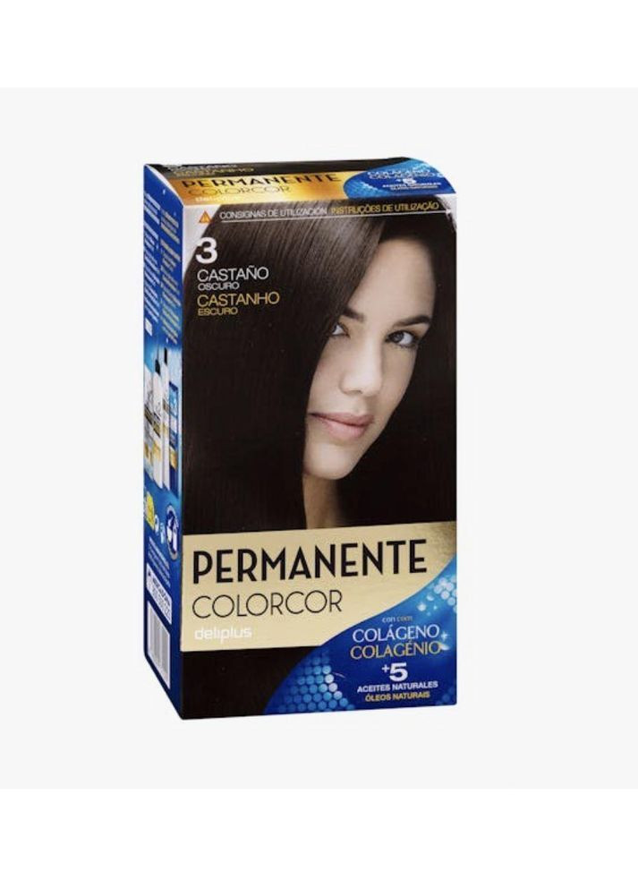 Фарба для волосся Permanente Colorcor Castaño Oscuro Темний каштан Deliplus (370162346)