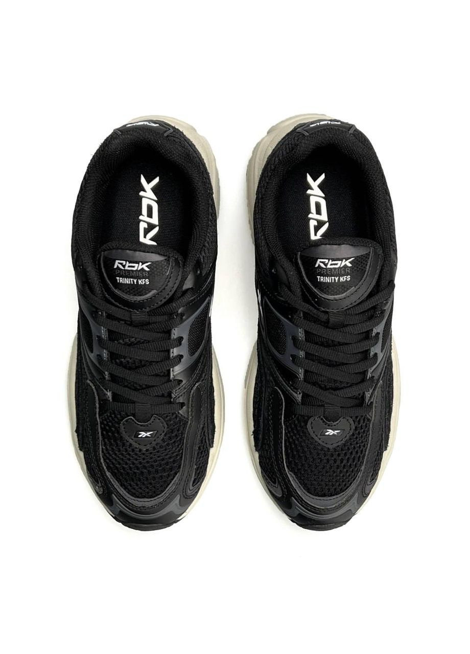 Черные демисезонные кроссовки мужские reebok black white No Brand Premier Trinity KFS
