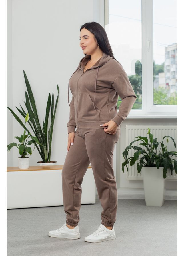 Костюм жіночий замшевий повсякденний 25.1417 58( ) Світло коричневий AKSAN (361149285)