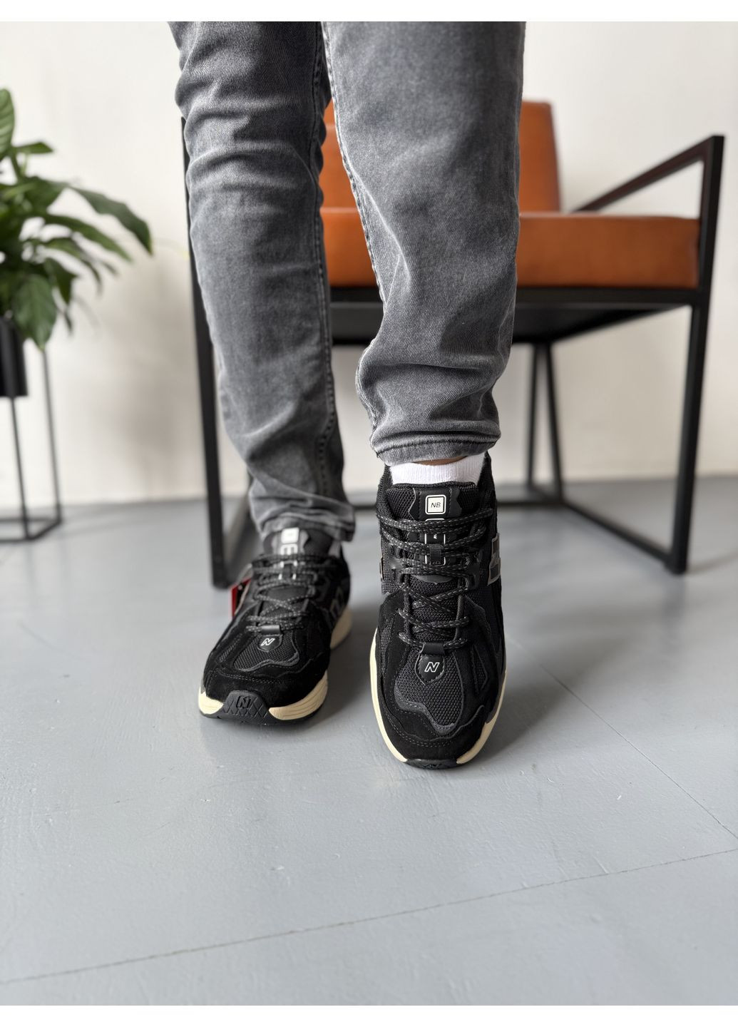 Чорні Осінні кросівки чоловічі new balance 1906d black beige gore-tex нью беланс 1906d No Brand