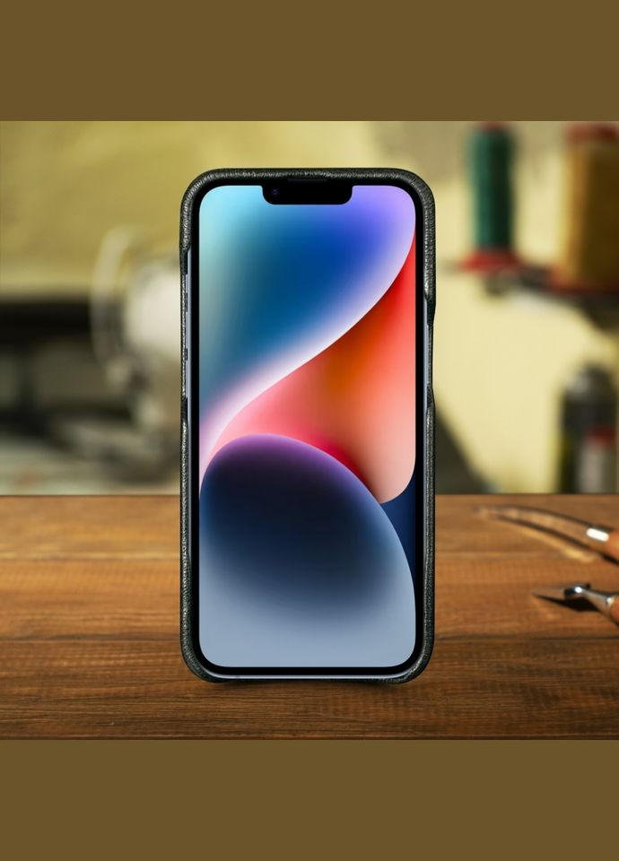 Шкіряна накладка ExBacker Python Scales для Apple iPhone 14 Plus Чорний (78243) Stenk (336212047)