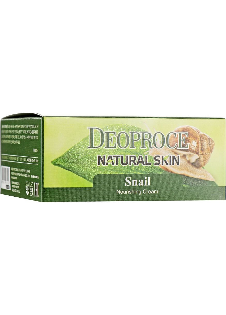 Крем для обличчя і тіла, з екстрактом равлика Natural Skin Snail Nourishing Cream 100g (544625-62786) Deoproce (368622442)