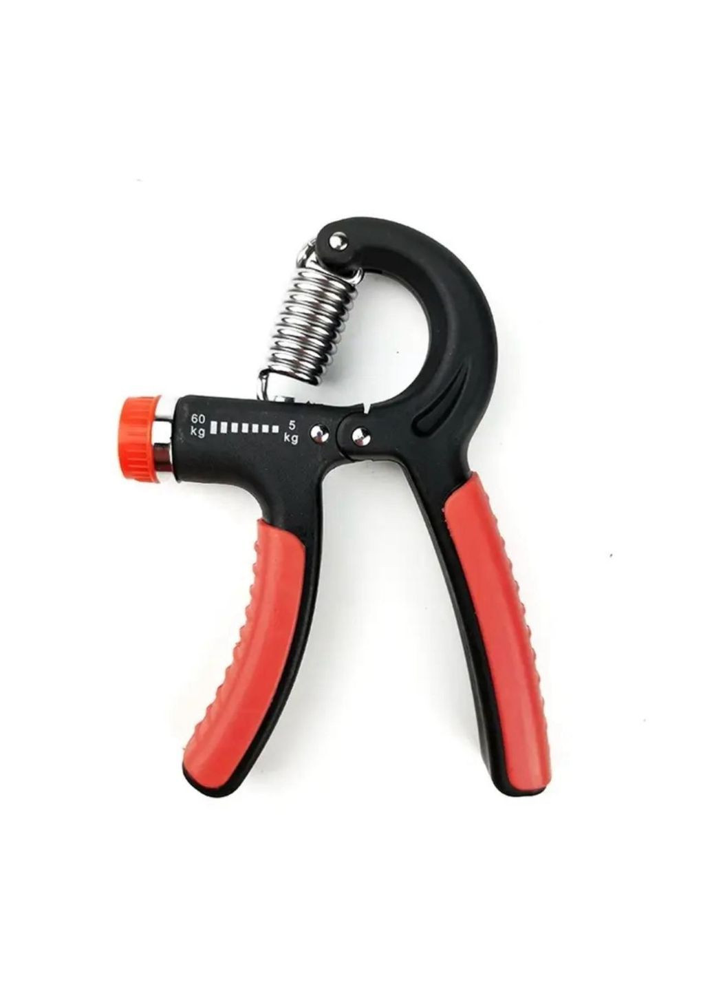Эспандер кистевой пружинный с регулировкой нагрузки 5 - 60 кг (красный) No Brand (366973049)