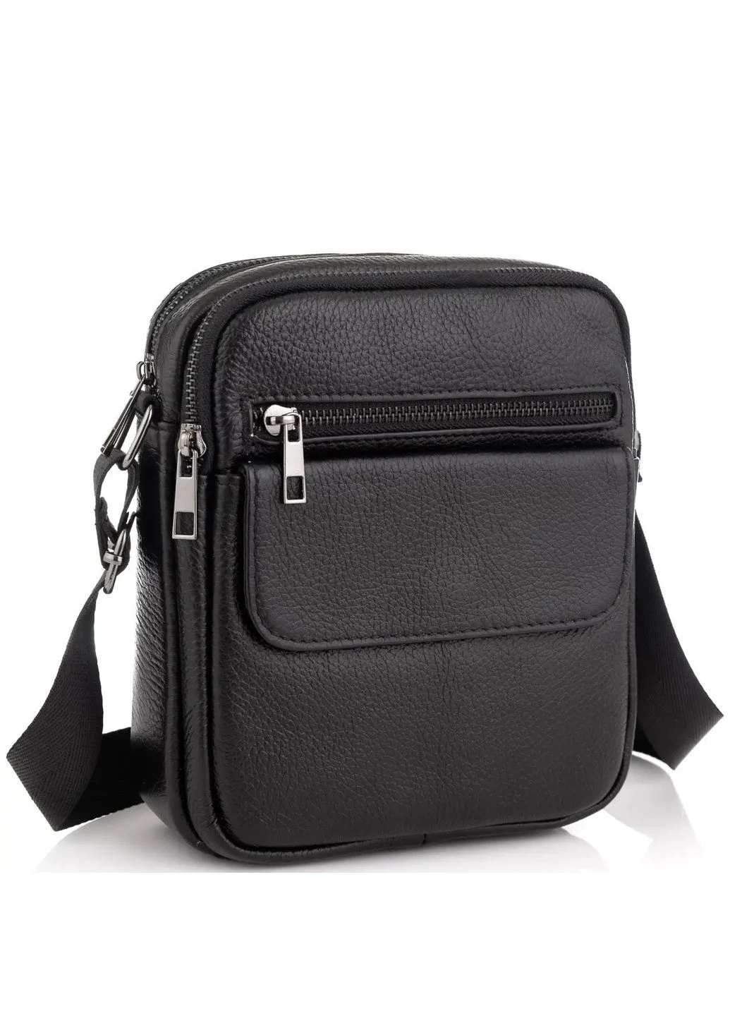 Сумка мужская через плечо кожаная черная IT-73302 Tiding Bag (336551893)