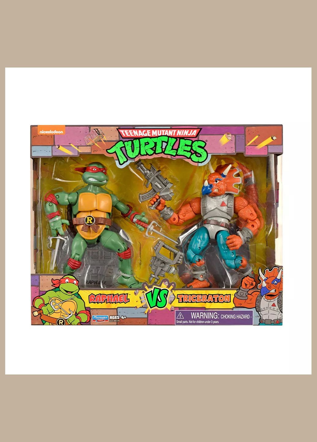 Набір фігурок Черепашки-ніндзя - Рафаель проти Трицератона (339050) TMNT (326805799)