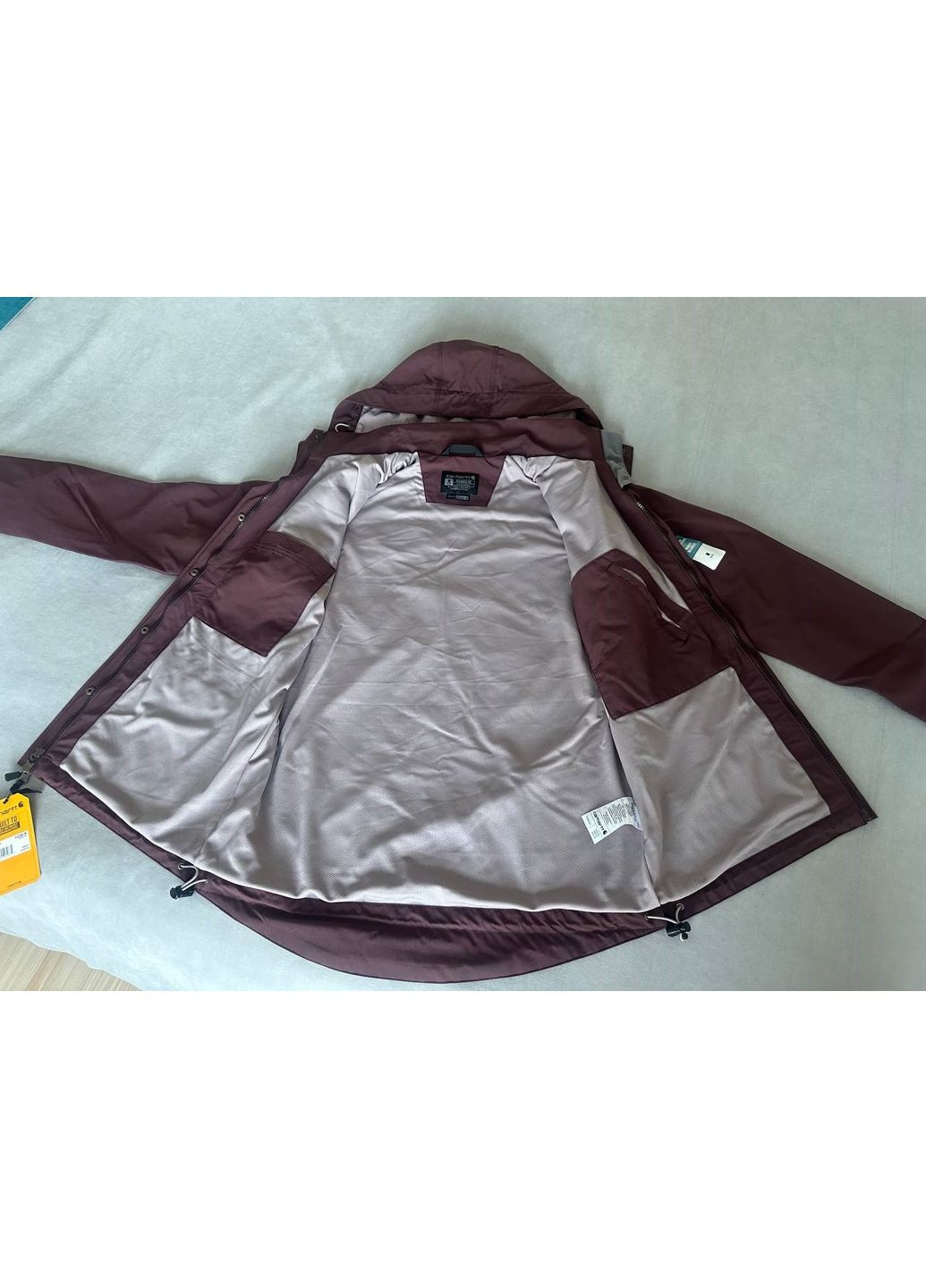 Коричневая куртка сarhartt shoreline storm defender jacket Carhartt