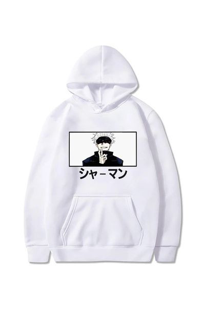 Худі, біла аніме для підлітка хлопчика 2765868398 розмір см No Brand (371654603)