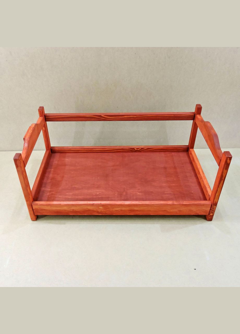 Лежак деревянный для собаки из дерева Рамзай 105х60 коралл (ЛЖК-10561214) No Brand (328450361)