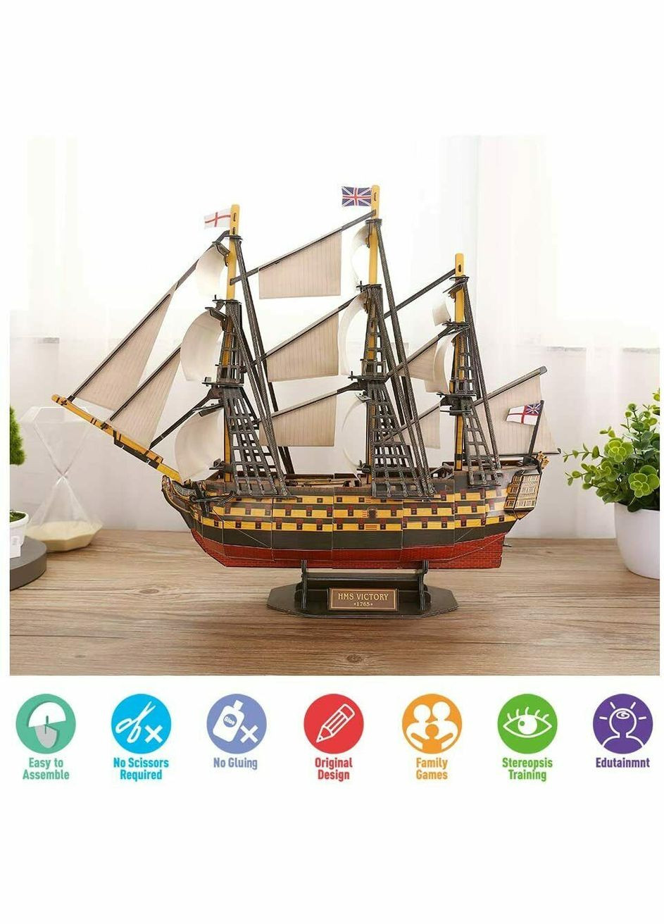 3D Пазл HMS Victory, 189 елементів CubicFun T4019h (336492412)