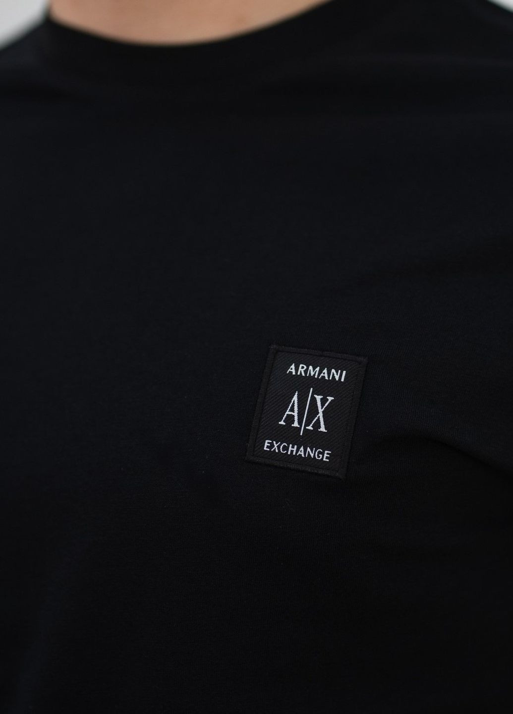Черная футболка мужская Armani Exchange ICON PERIOD