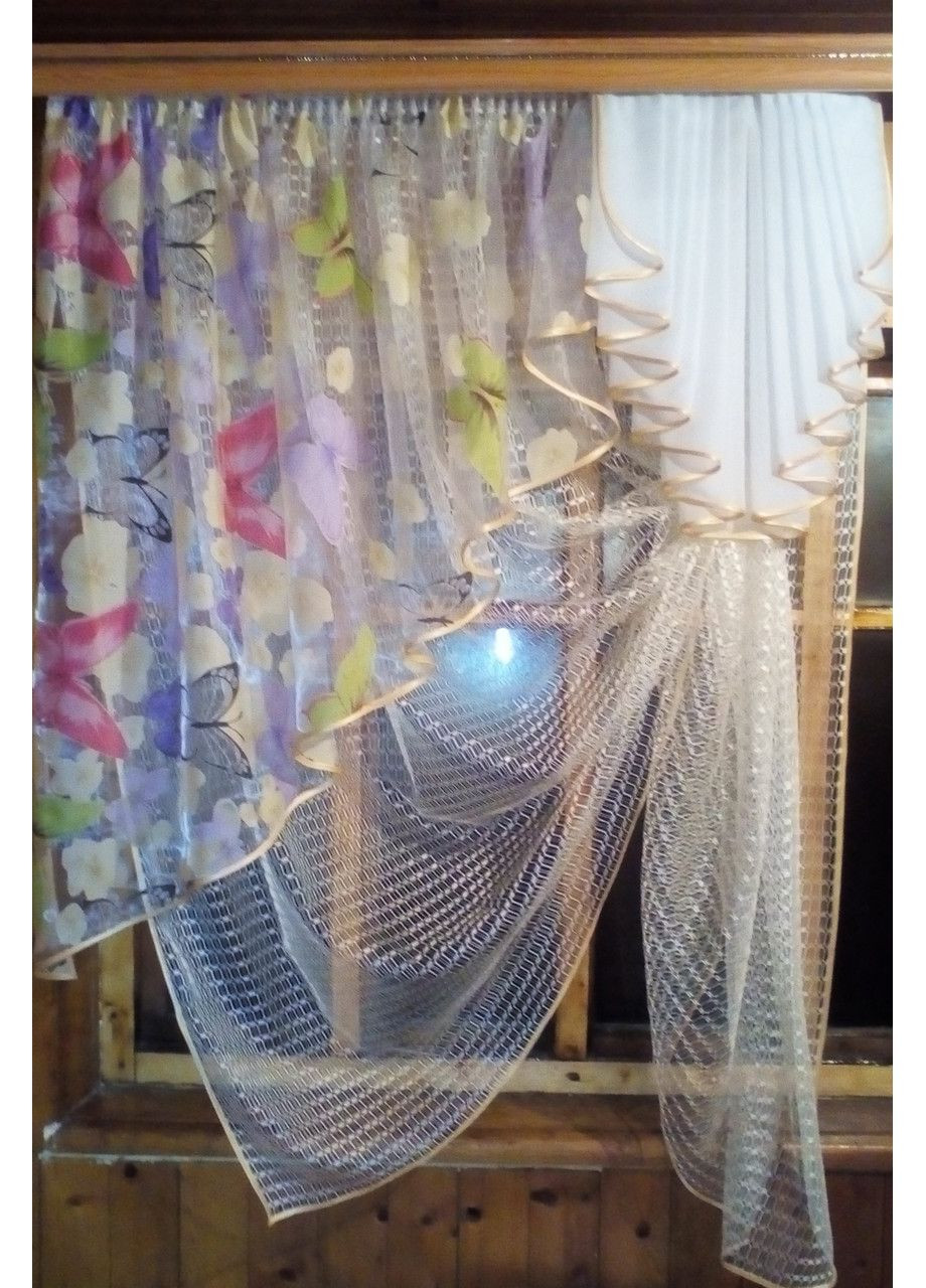 Кухонна фіранка Амалія метелик ліва No Brand (372515657)